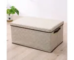2-SOGA 2X Small Beige Non-Woven Diamond Quilt Grid Fabric Storage/ Organizer Box