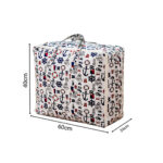 6-SOGA Nautical Icons Large Storage Luggage Bag Double Zipper Foldable Travel Organiser Essentials
