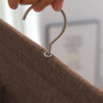 4-SOGA 2X Coffee Double Sided Hanging Storage Bag Underwear Bra Socks Mesh Pocket Hanger Home Organiser