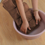 5-SOGA 2X Coffee Double Sided Hanging Storage Bag Underwear Bra Socks Mesh Pocket Hanger Home Organiser