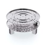 4-SOGA 34cm Stainless Steel Steamer Insert Stock Pot Steaming Rack Stockpot Tray
