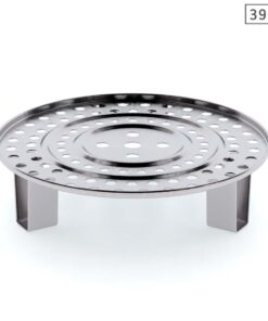 1-SOGA 39cm Stainless Steel Steamer Insert Stock Pot Steaming Rack Stockpot Tray