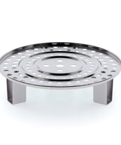 1-SOGA 43cm Stainless Steel Steamer Insert Stock Pot Steaming Rack Stockpot Tray