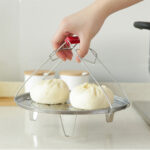 8-SOGA 2X 43cm Stainless Steel Steamer Insert Stock Pot Steaming Rack Stockpot Tray