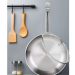 3-SOGA 2X 30cm Stainless Steel Saucepan Sauce pan with Glass Lid and Helper Handle Triple Ply Base Cookware
