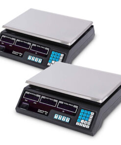 1-SOGA 2x Digital Commercial Kitchen Scales Shop Electronic Weight Scale Food 40kg/5g