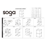 8-SOGA 4 Tier Shoe Rack Organizer Sneaker Footwear Storage Stackable Stand Cabinet Portable Wardrobe with Cover