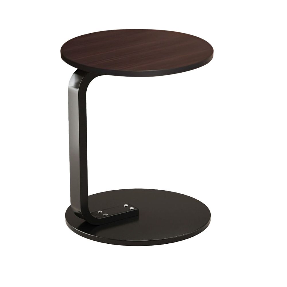 1-SOGA 50cm Wood Board Mini Side Table Movable Lightweight w/ Black Frame