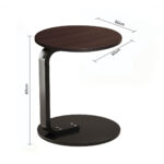 6-SOGA 50cm Wood Board Mini Side Table Movable Lightweight w/ Black Frame