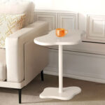 3-SOGA 2X 42x28cm White Minimalist Cloud Shaped Table Durable Stylish Accent for Home D?cor
