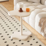 4-SOGA 2X 42x28cm White Minimalist Cloud Shaped Table Durable Stylish Accent for Home D?cor