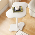 6-SOGA 2X 42x28cm White Minimalist Cloud Shaped Table Durable Stylish Accent for Home D?cor