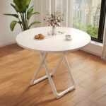 2-SOGA 2X 80cm White Modern Minimalist Table with Sleek Surface Stylish and Functional Design
