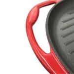 4-SOGA Enamel Porcelain 26cm Cast Iron Frying Pan Skillet Non-stick Coating Steak Sizzle Platter