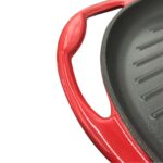 4-SOGA 2X Enamel Porcelain 26cm Cast Iron Frying Pan Skillet Non-stick Coating Steak Sizzle Platter