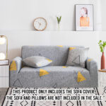 2-SOGA 1-Seater Geometric Print Sofa Cover Couch Protector High Stretch Lounge Slipcover Home Decor