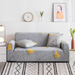 3-SOGA 1-Seater Geometric Print Sofa Cover Couch Protector High Stretch Lounge Slipcover Home Decor