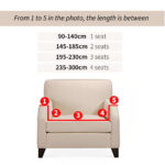6-SOGA 1-Seater Leaf Design Sofa Cover Couch Protector High Stretch Lounge Slipcover Home Decor