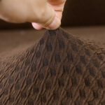 6-SOGA 3-Seater Coffee Sofa Cover with Ruffled Skirt Couch Protector High Stretch Lounge Slipcover Home Decor