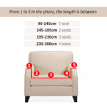 8-SOGA 3-Seater Coffee Sofa Cover with Ruffled Skirt Couch Protector High Stretch Lounge Slipcover Home Decor