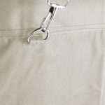 3-SOGA 2X Stainless Steel Commercial Round Soiled Linen Laundry Trolley Cart with Wheels White