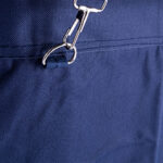 4-SOGA Stainless Steel Commercial Large Soiled Linen Laundry Trolley Cart with Wheels Blue