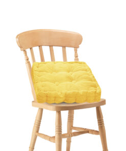 1-SOGA Yellow Square Cushion Soft Leaning Plush Backrest Throw Seat Pillow Home Office Decor