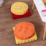 5-SOGA 2X Yellow Square Cushion Soft Leaning Plush Backrest Throw Seat Pillow Home Office Decor