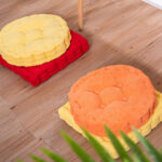 6-SOGA 2X Yellow Square Cushion Soft Leaning Plush Backrest Throw Seat Pillow Home Office Decor