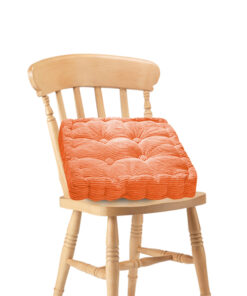 1-SOGA Orange Square Cushion Soft Leaning Plush Backrest Throw Seat Pillow Home Office Decor