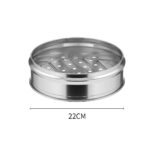 6-SOGA 5 Tier 22cm Stainless Steel Steamers With Lid Work inside of Basket Pot Steamers