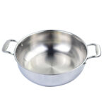 5-SOGA 3 Tier 30cm Heavy Duty Stainless Steel Food Steamer Vegetable Pot Stackable Pan Insert with Glass Lid