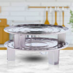5-SOGA 21L Stainless Steel Stock Pot with Two Steamer Rack Insert Stockpot Tray