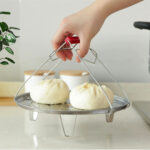 6-SOGA 21L Stainless Steel Stock Pot with Two Steamer Rack Insert Stockpot Tray