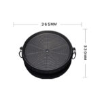 2-SOGA Portable Korean BBQ Butane Gas Stove Stone Grill Plate Non Stick Coated Round