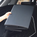 7-SOGA 4X Leather Car Boot Collapsible Foldable Trunk Cargo Organizer Portable Storage Box Black Medium