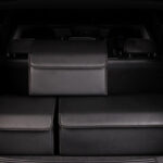 8-SOGA 4X Leather Car Boot Collapsible Foldable Trunk Cargo Organizer Portable Storage Box Black Small