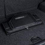 3-SOGA 4X Leather Car Boot Collapsible Foldable Trunk Cargo Organizer Portable Storage Box With Lock Black Medium