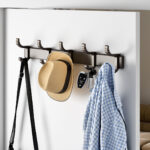 5-SOGA 2X 37cm Wall Mounted Towel Rack Space-Saving Hanger Organiser with Durable Hooks