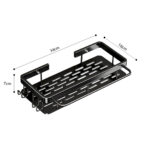 6-SOGA 34cm Kitchen Sink Storage Organiser Space Saving Adhesive Shelf Rack