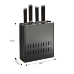 4-SOGA Wall Mounted Kitchen Knife Storage Rack Space-Saving Organiser