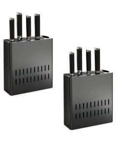 1-SOGA 2X  Wall Mounted Kitchen Knife Storage Rack Space-Saving Organiser