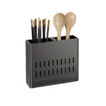 1-SOGA Wall Mounted Kitchen Utensil Storage Rack Spoon Fork Chopstick Space-Saving Organiser