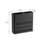 4-SOGA Wall Mounted Kitchen Utensil Storage Rack Spoon Fork Chopstick Space-Saving Organiser