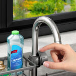 6-SOGA Dark Grey Single Kitchen Sink Organiser Faucet Soap Sponge Caddy Rack Storage Drainer