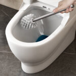 6-SOGA 2X 27cm Wall-Mounted Toilet Brush with Holder Bathroom Cleaning Scrub Dark Grey