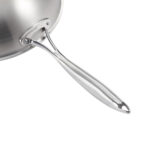 5-SOGA 2X 18/10 Stainless Steel Fry Pan 32cm Frying Pan Top Grade Cooking Skillet with Lid