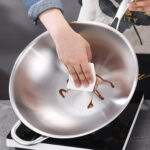 8-SOGA 18/10 Stainless Steel Fry Pan 36cm Frying Pan Top Grade Skillet with Helper Handle and Lid