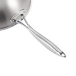 4-SOGA 2X 18/10 Stainless Steel Fry Pan 30cm Frying Pan Top Grade Cooking Non Stick Interior Skillet with Lid
