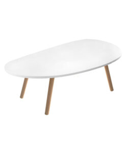 1-SOGA 80x40cm White Living Room Nordic  Coffee Table Simple Modern Home Style